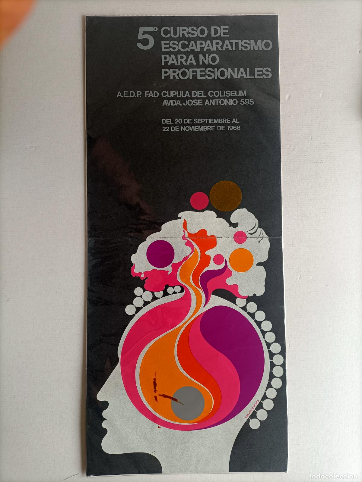 Coleccionismo de carteles: 5&deg; CURSO DE ESCAPARATISMO BARCELONA 1968 - Foto 1