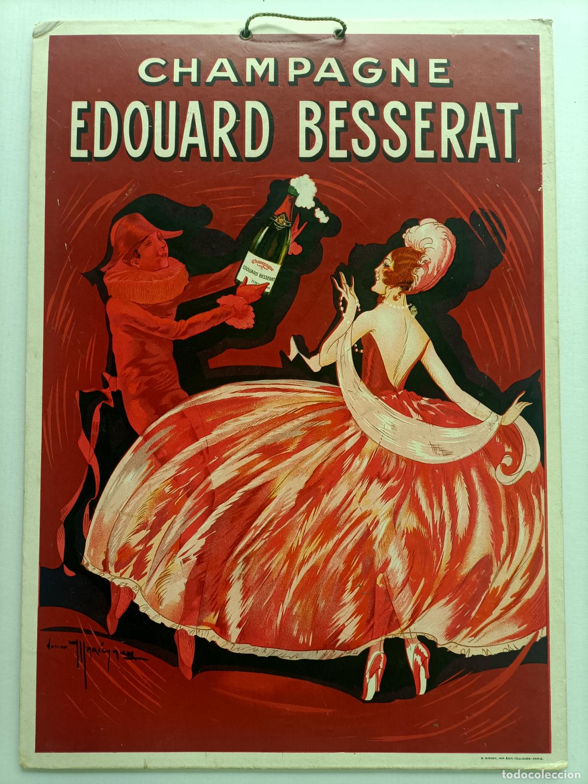 Coleccionismo de carteles: CHAMPAGNE EDOUARD BESSERAT - Foto 1