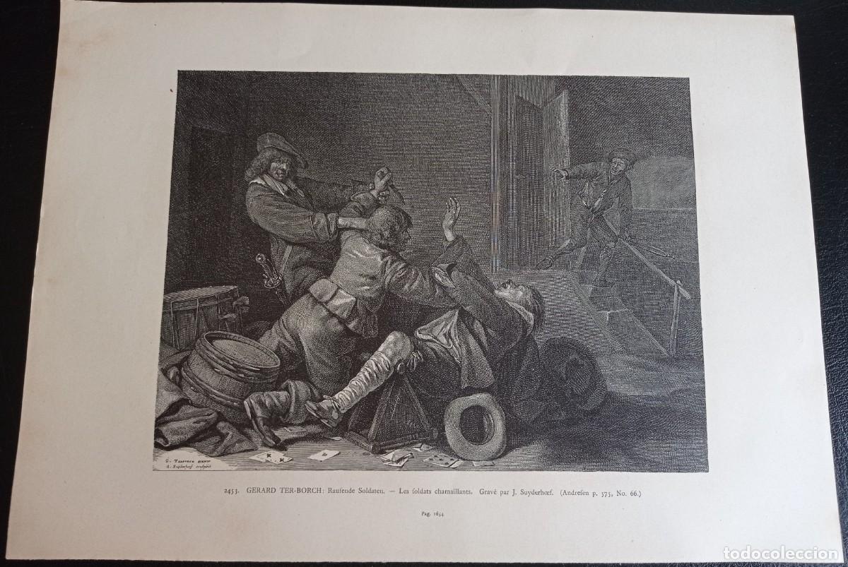 Coleccionismo de carteles: LA PELEA - GERARD TER BORCH - Foto 2