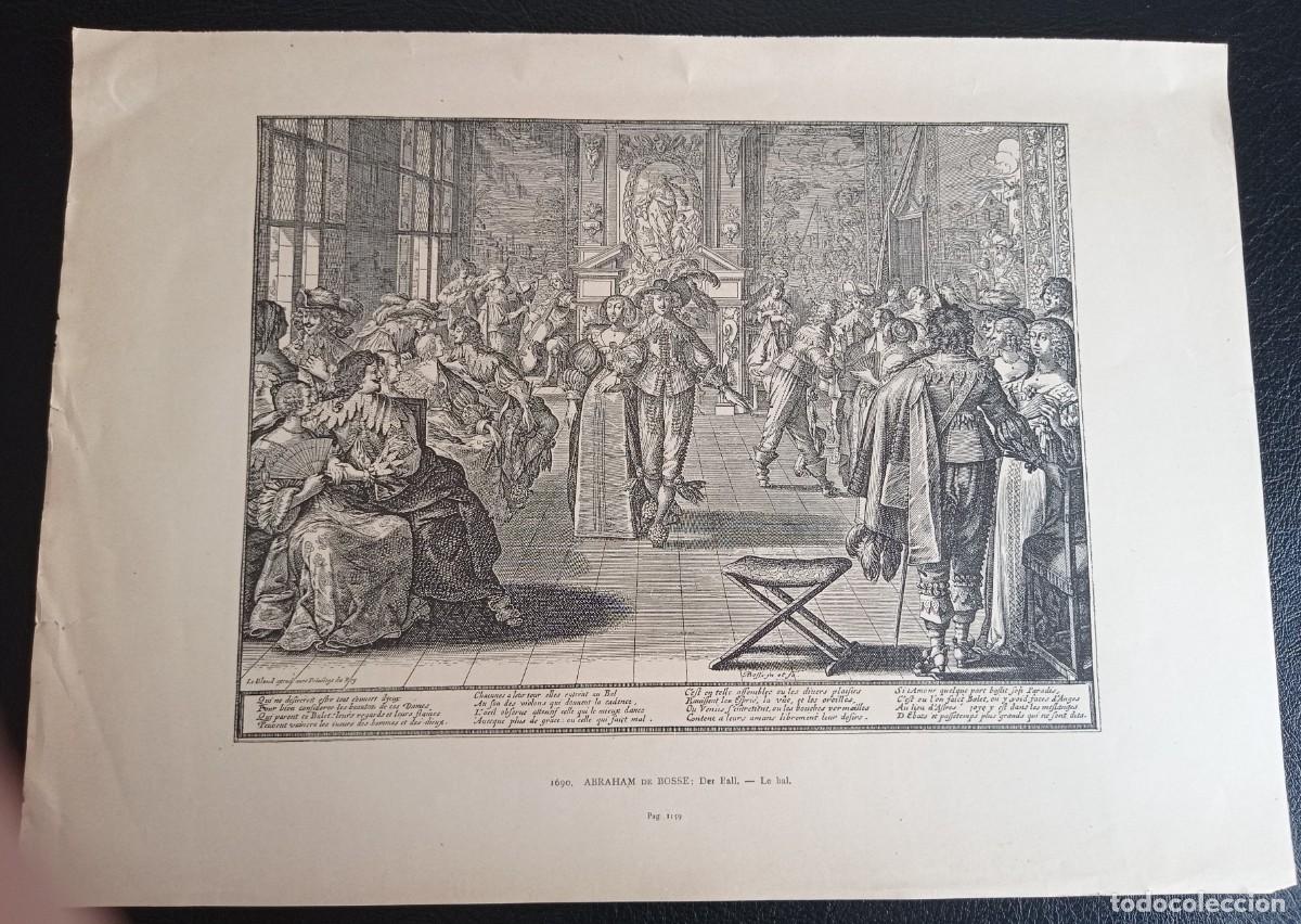 Coleccionismo de carteles: EL BAILE - ABRAHAM DE BOSSE - Foto 2