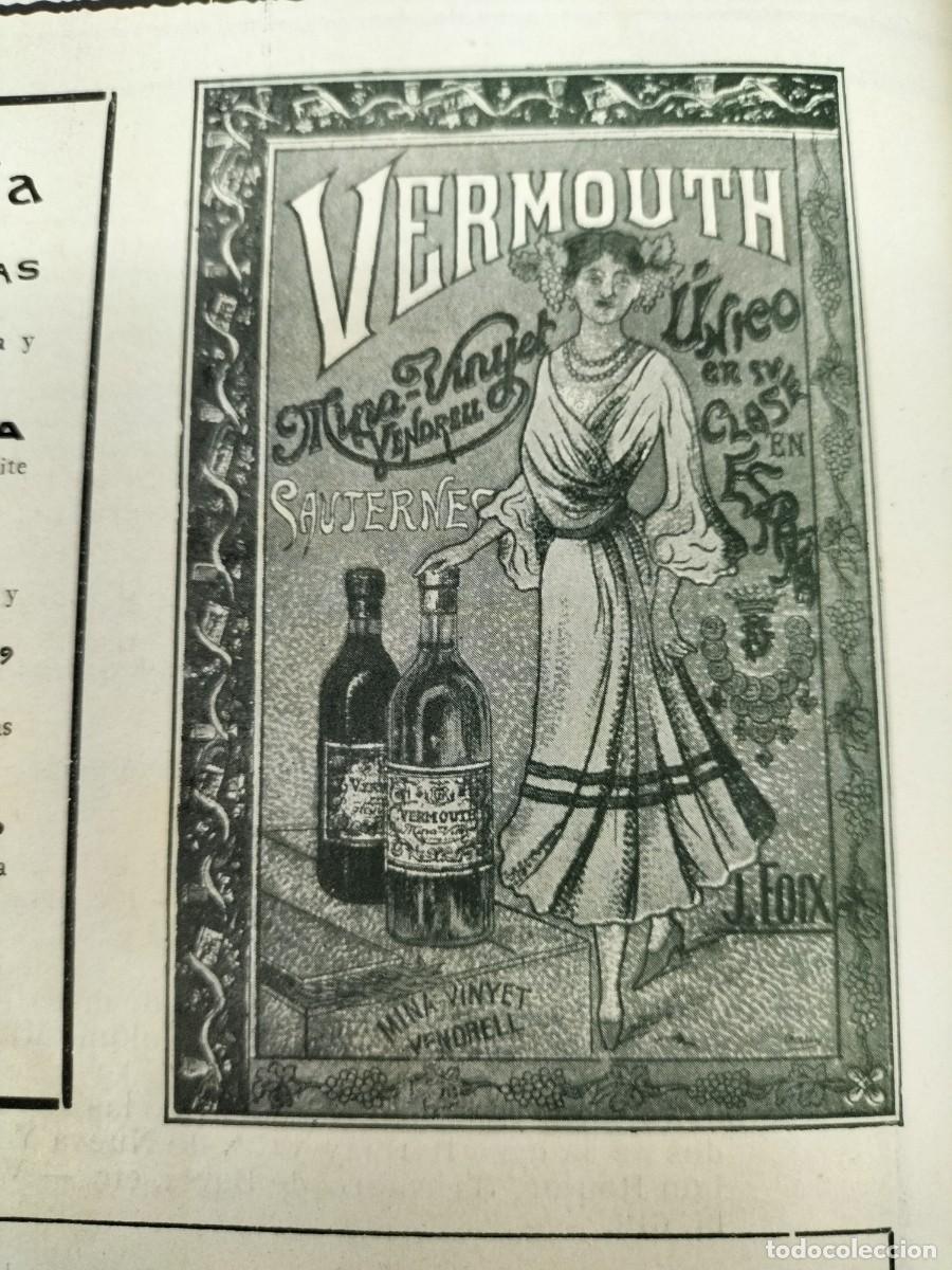 Collezionismo di affissi: VERMOUTH MINA - VINYET EL VENDRELL HOJA REVISTA A&Ntilde;O 1908