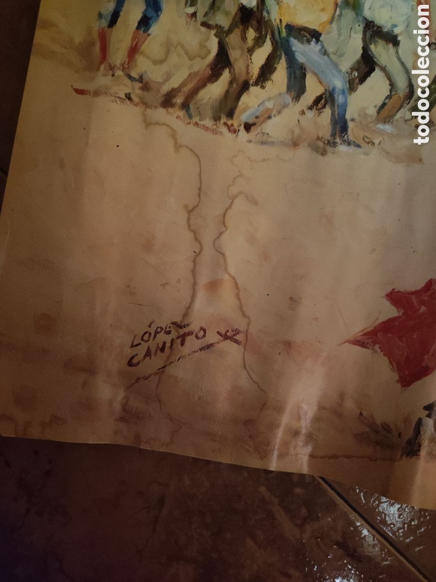 Coleccionismo de carteles: Lamina din 4 L&oacute;pez canito - Foto 2