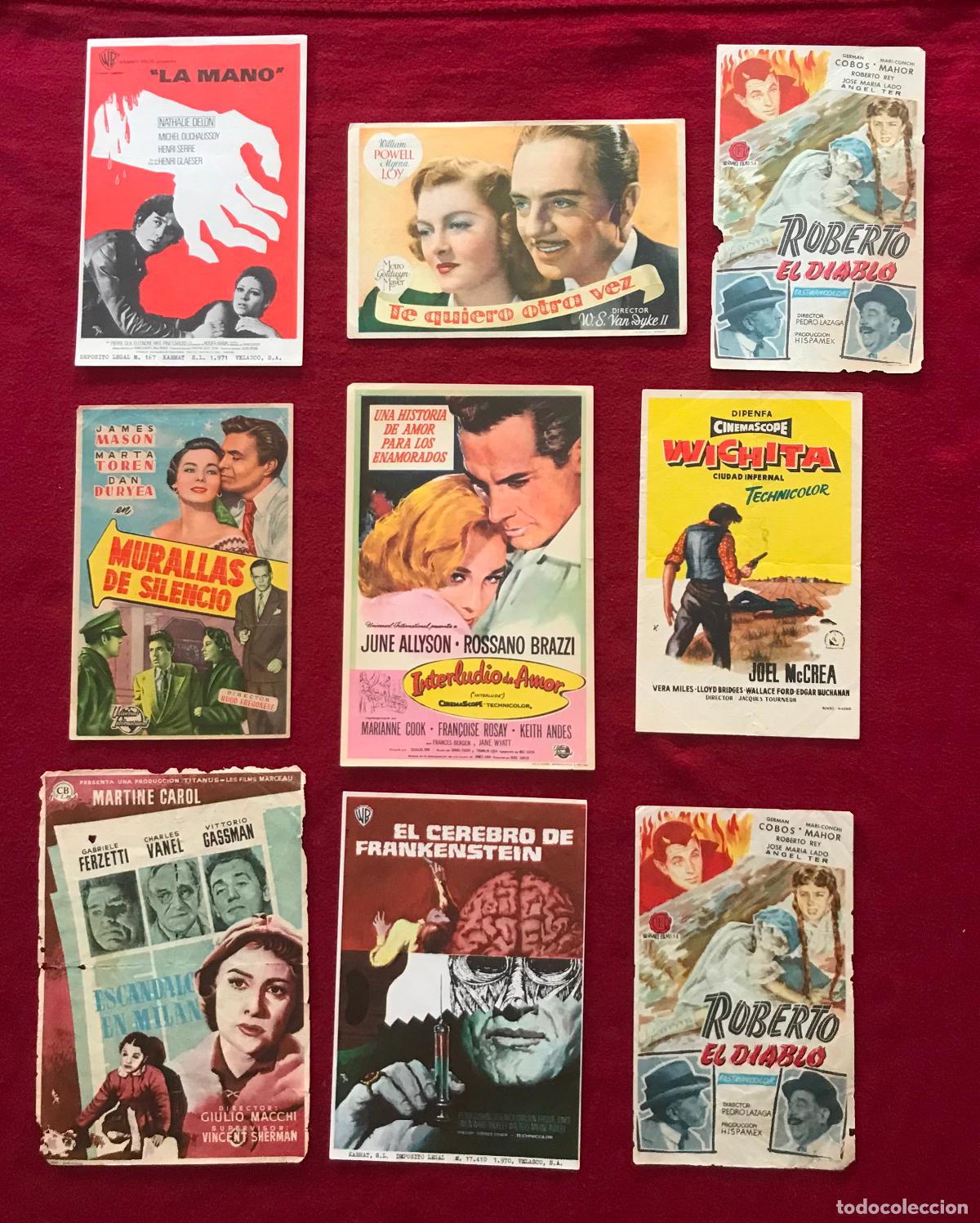 Coleccionismo de carteles: LOTE DE 20 PROGRAMAS DE CINE, A&Ntilde;OS 50 - Foto 3