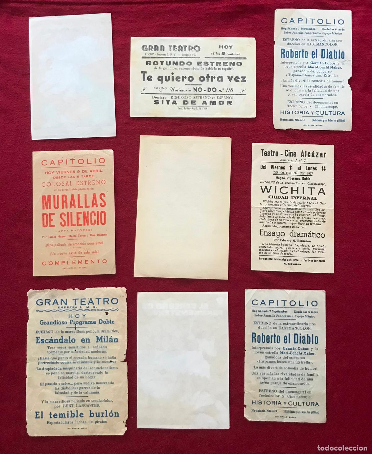 Coleccionismo de carteles: LOTE DE 20 PROGRAMAS DE CINE, A&Ntilde;OS 50 - Foto 5