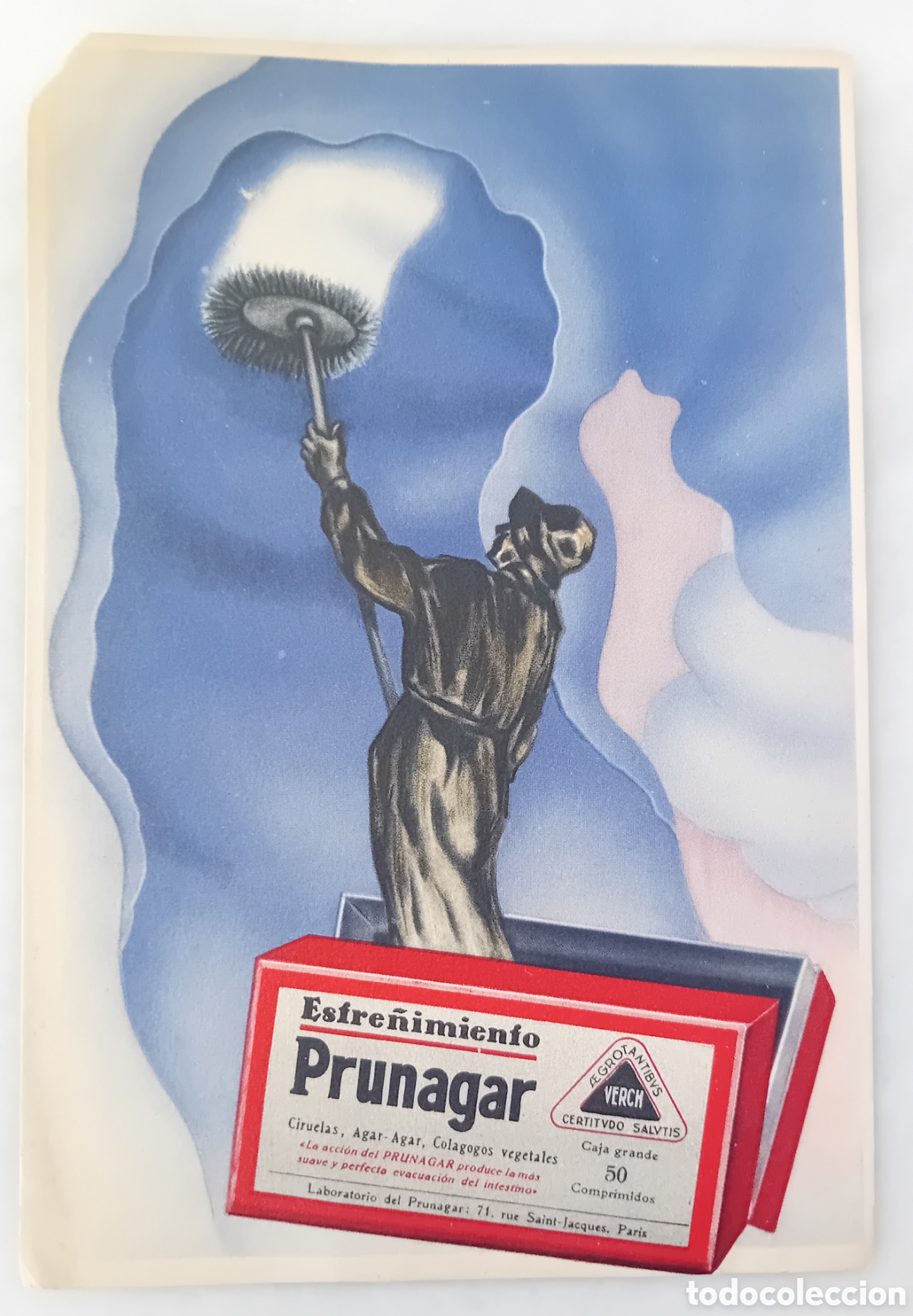Sammeln von Plakaten: cartel peque&ntilde;o de farmacia prunagar medicamento contra el estre&ntilde;imiento