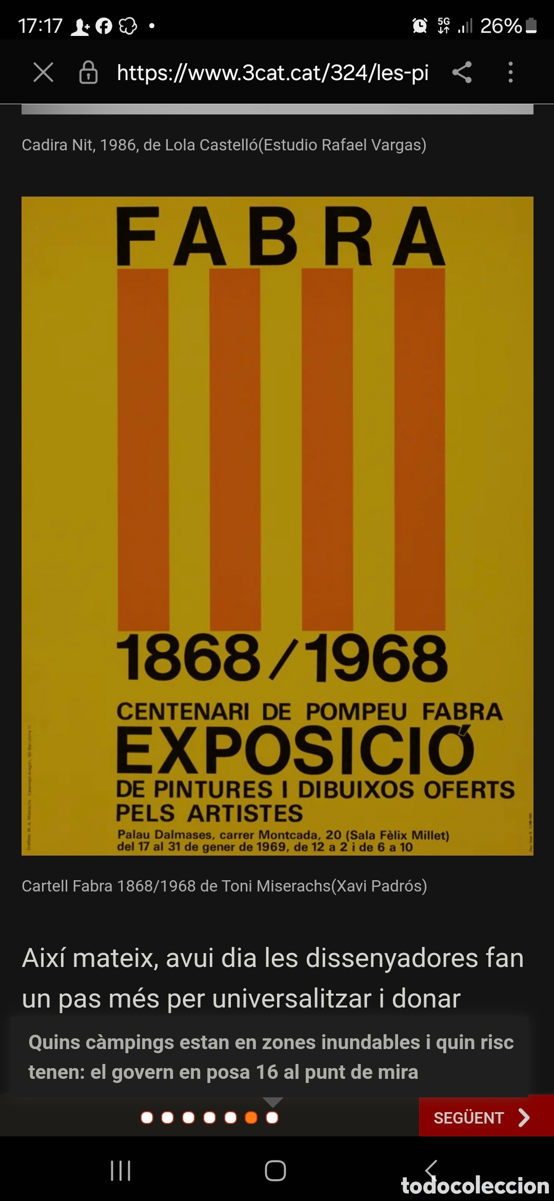 Coleccionismo de carteles: Poster Centenario Pompeu Fabra 1968 - Foto 2
