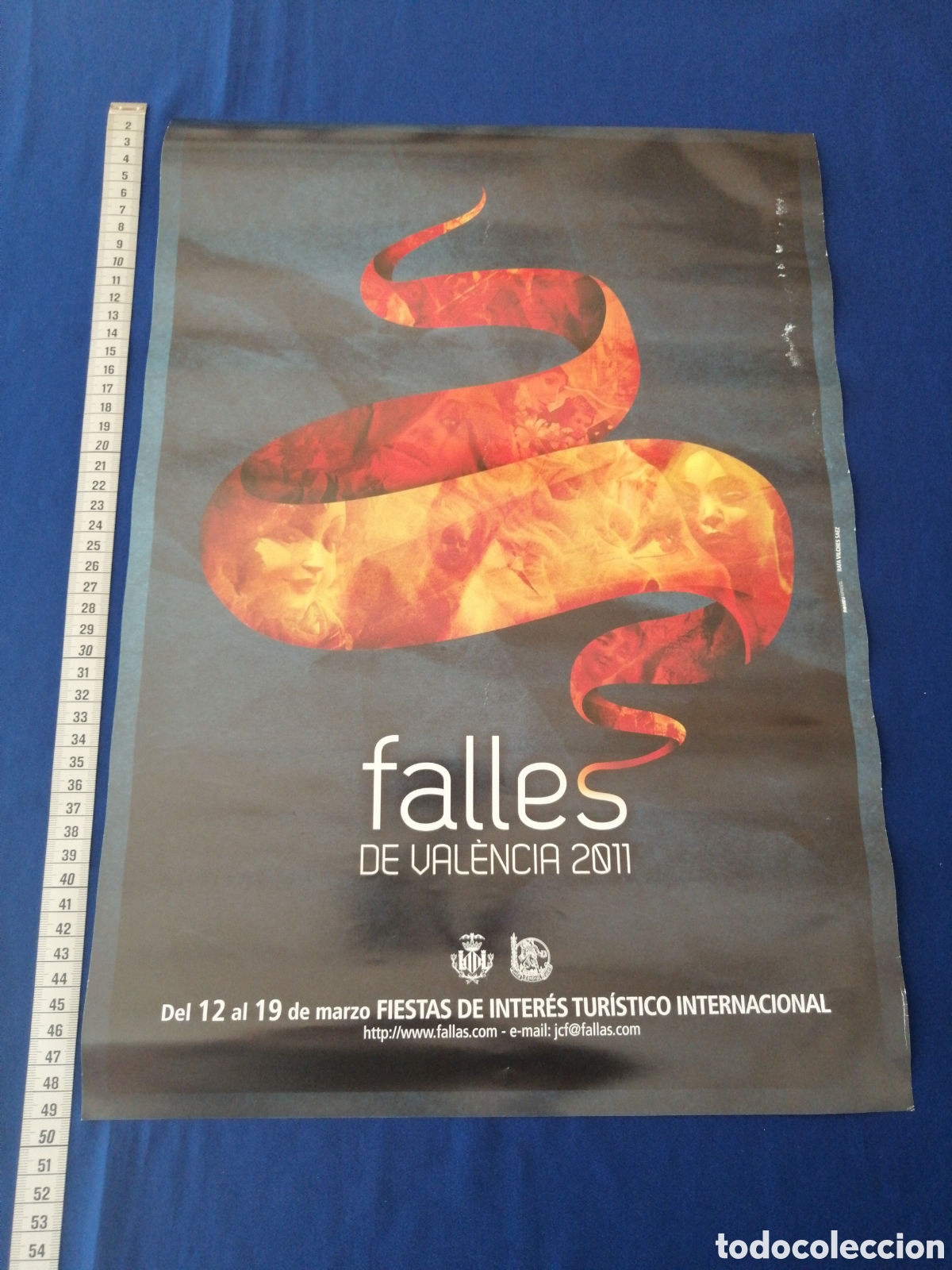 Coleccionismo de carteles: FALLAS DE VALENCIA 2011 CARTEL - Foto 4