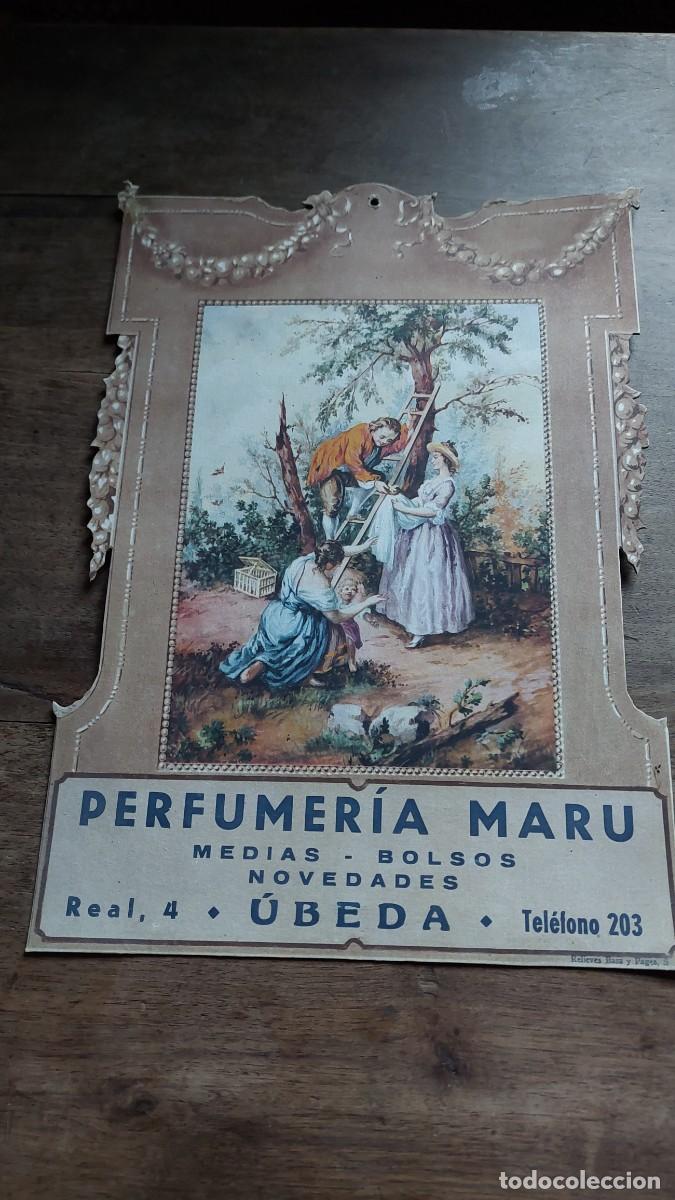 Sammeln von Plakaten: Cartel Perfumer&iacute;a Maru Ubeda a&ntilde;os 40