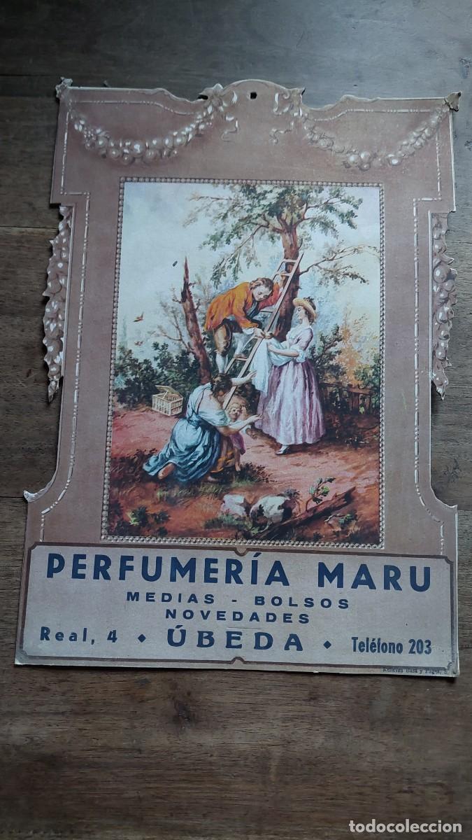 Sammeln von Plakaten: Cartel Perfumer&iacute;a Maru Ubeda a&ntilde;os 40