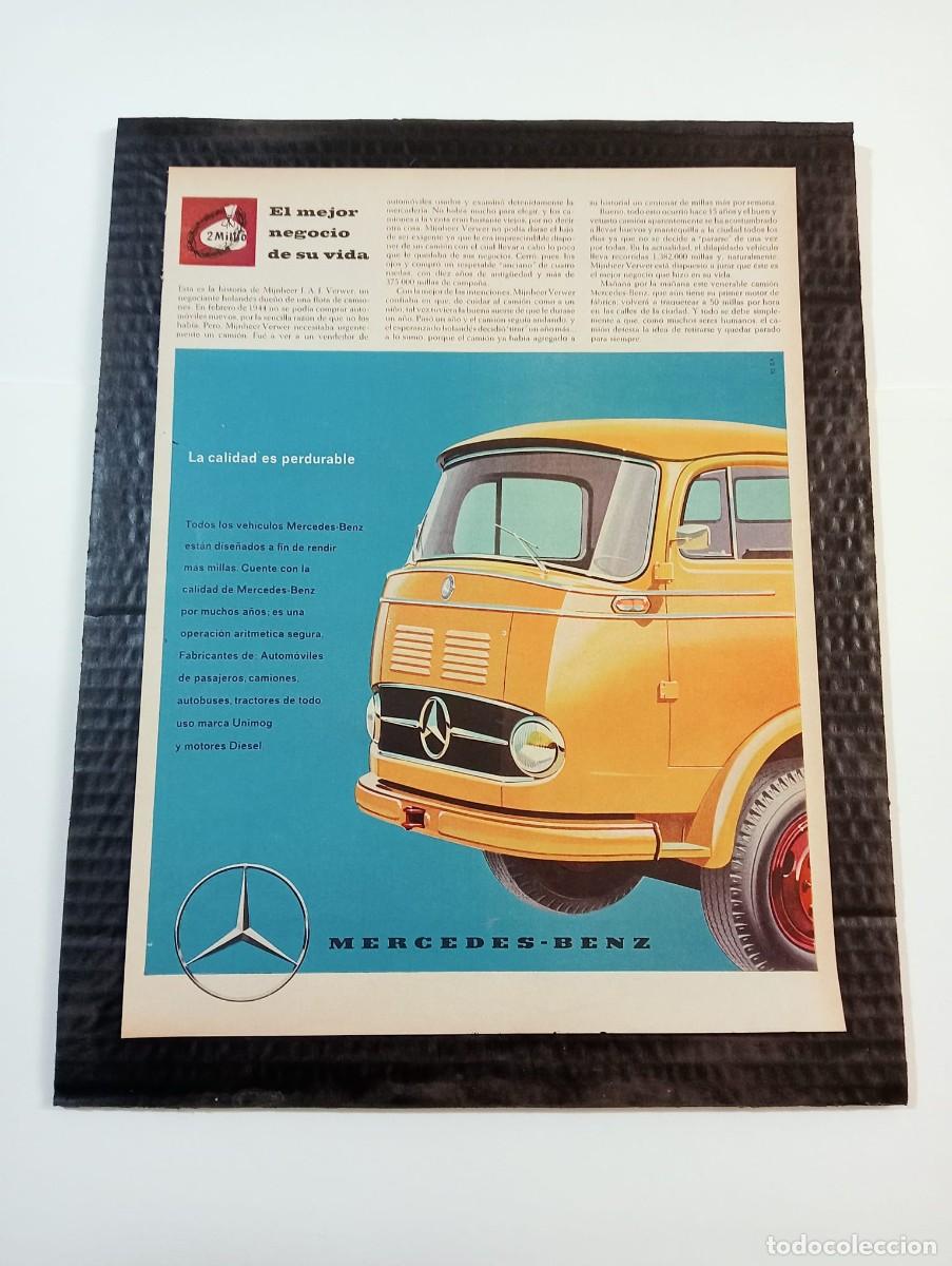 Sammeln von Plakaten: CARTEL - CAMION MERCEDES - BENZ - 33 x 25 Cm. - ORIGINAL / LIFE EN ESPA&Ntilde;OL 1959