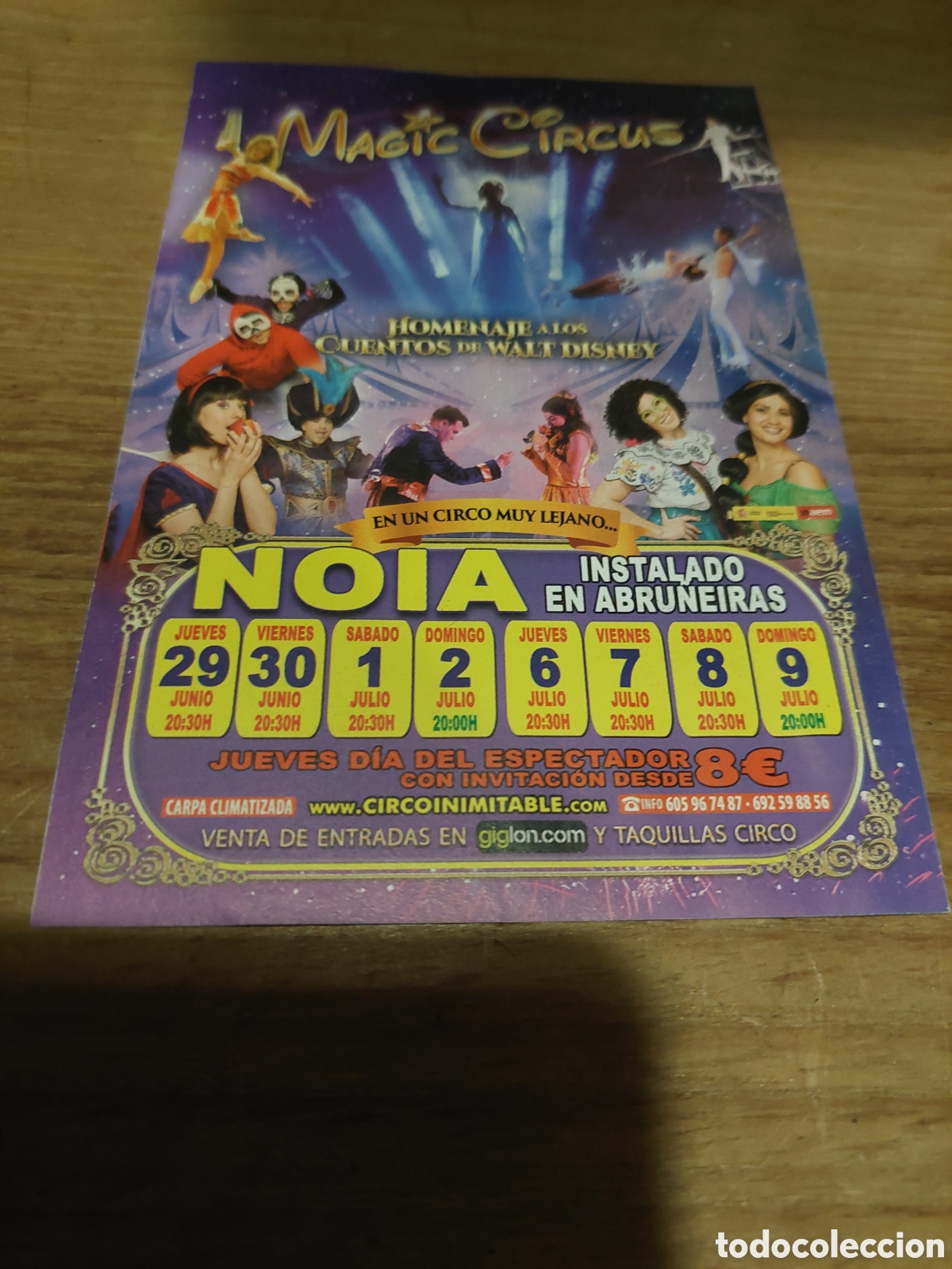 Coleccionismo de carteles: NOYA LA CORU&Ntilde;A CIRCO MAGIC - Foto 2