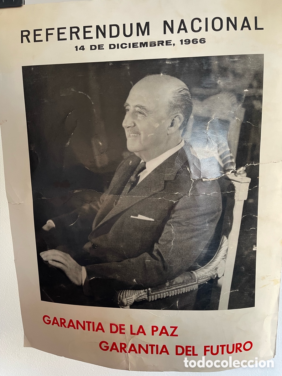 Coleccionismo de carteles: P&ograve;ster Franco Referedum 1966 - Foto 2