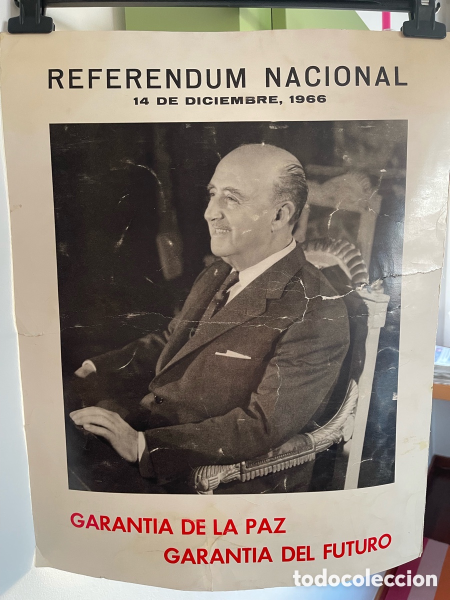 Coleccionismo de carteles: P&ograve;ster Franco Referedum 1966 - Foto 1
