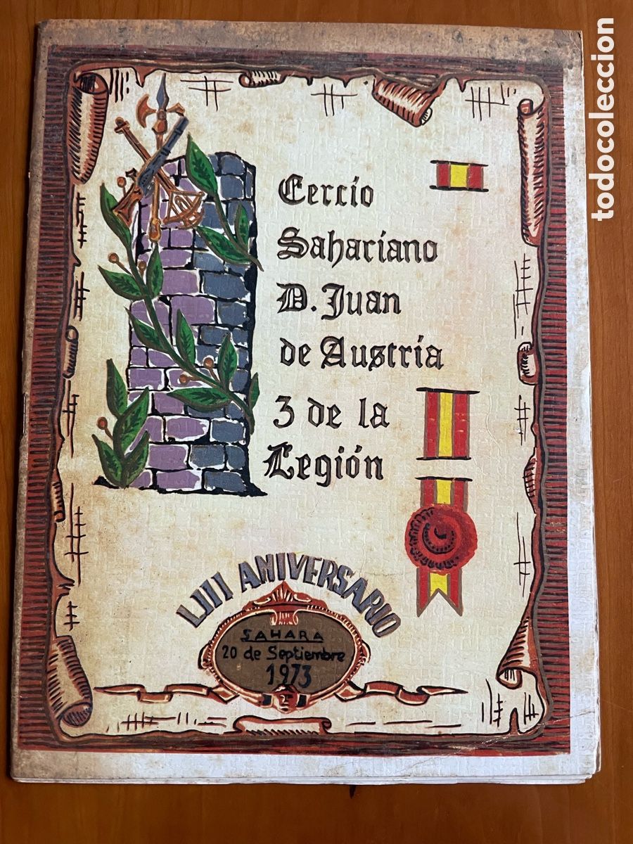 Coleccionismo de carteles: Programa de Actos, Tercio de La Legi&oacute;n Espa&ntilde;ola - Foto 1