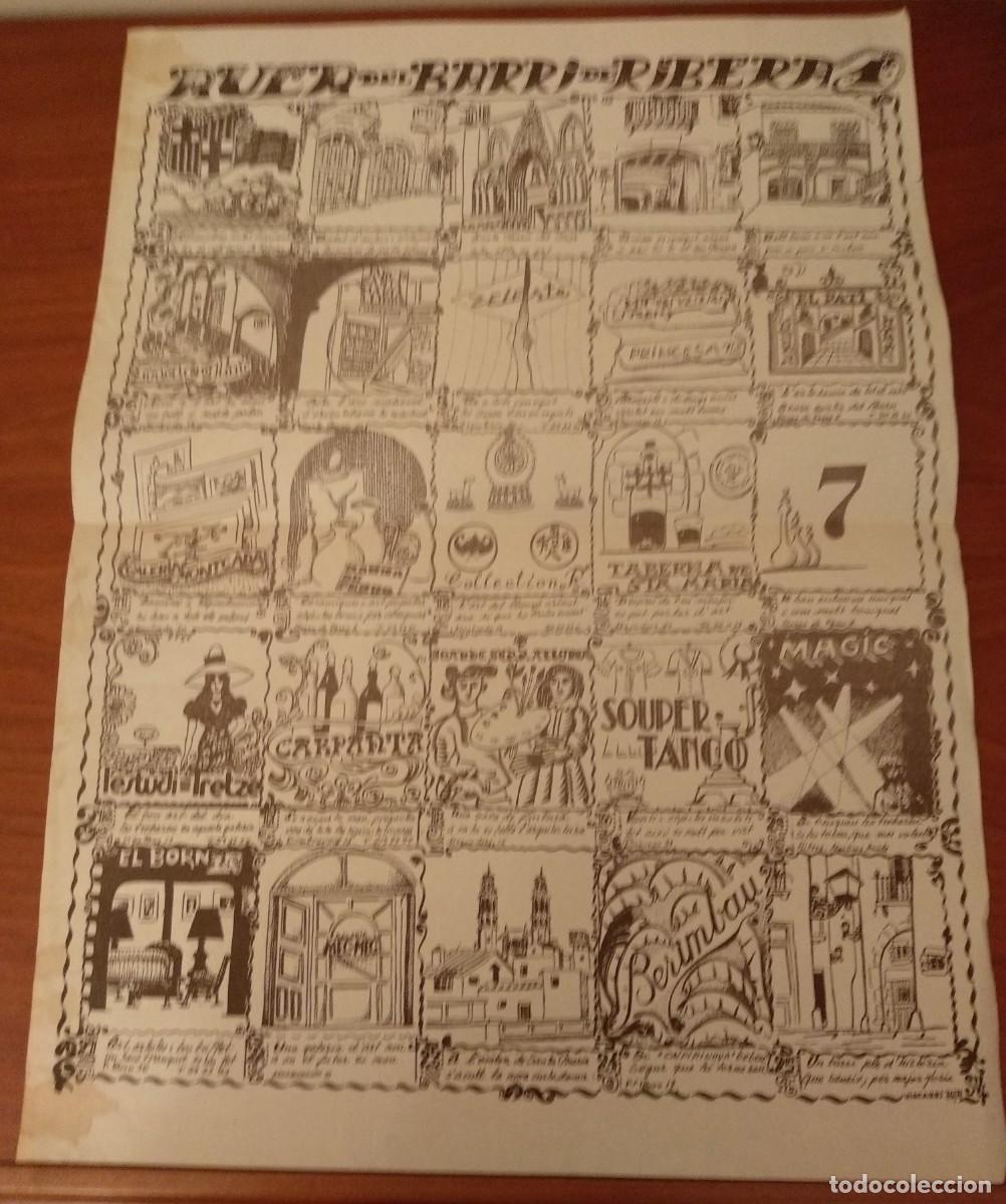 Coleccionismo de carteles: AUCA DEL BARRI DE RIBERA , VISCARRI 76/77 - Foto 1