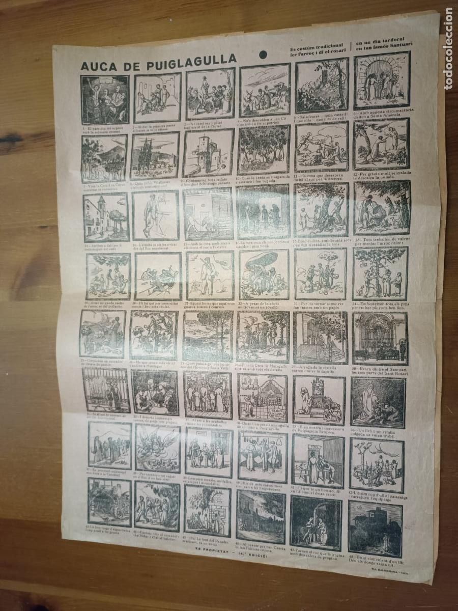Coleccionismo de carteles: AUCA DE PUIGLAGULLA 32x44 - Foto 1