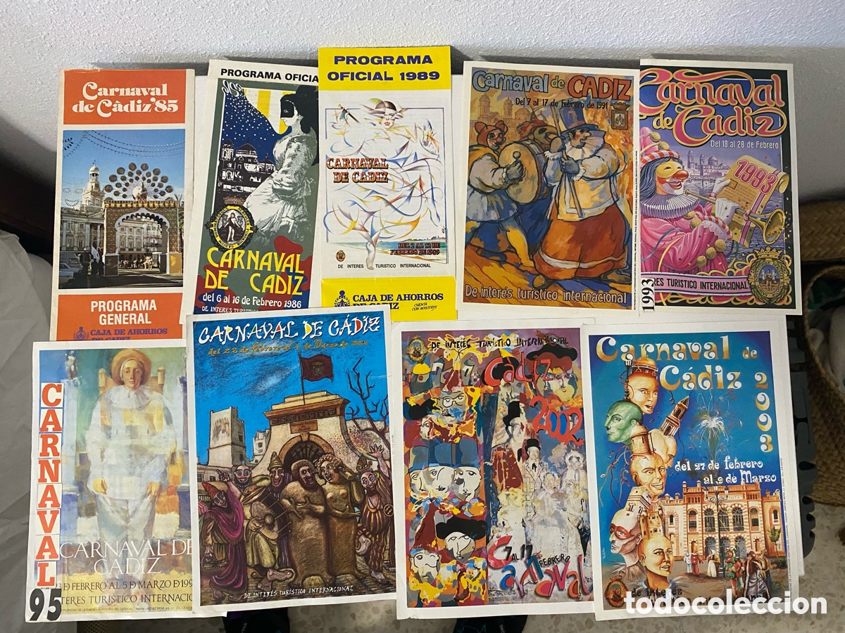 Coleccionismo de carteles: Programas y d&iacute;pticos carnaval de CadiZ - Foto 1