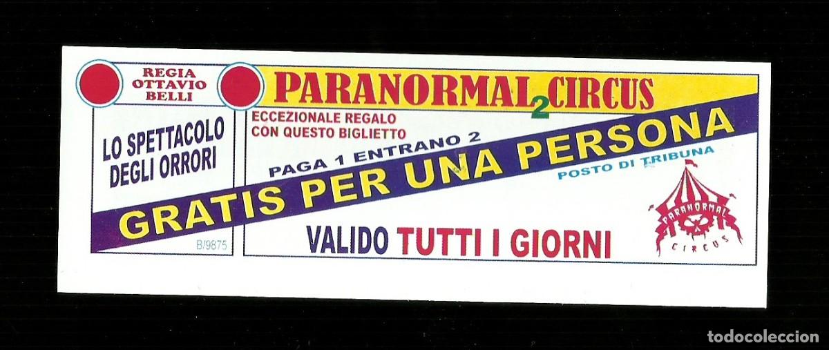 Poster collecting: Biglietto Ingresso Circo - Panoramal Circus - misura cm. 13x4