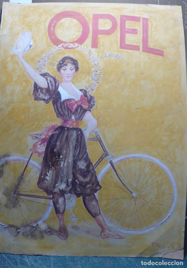 Coleccionismo de carteles: CARTEL ORIGINAL DE LA MARCA OPEL - Foto 1