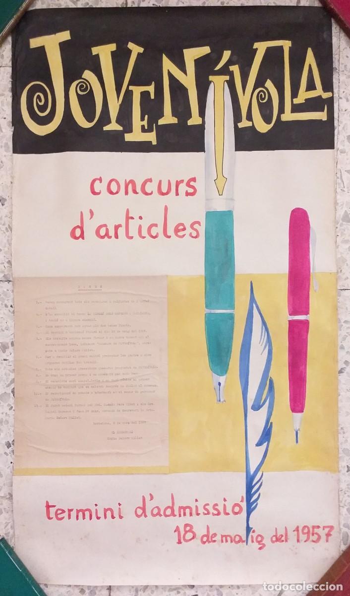 Coleccionismo de carteles: 1957 - CARTEL EN CATAL&Aacute;N - CONCURS D &acute; ARTICLES - Foto 1