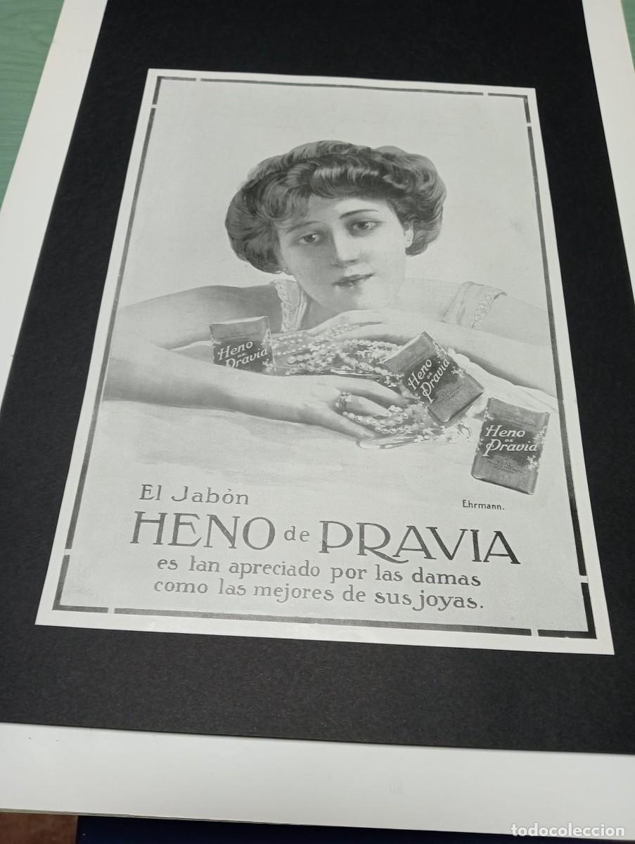 Sammeln von Plakaten: JAB&Oacute;N HENO DE PRAVIA - PUBLICIDAD ORIGINAL 1914 / LA ESFERA - 22x30 cm.
