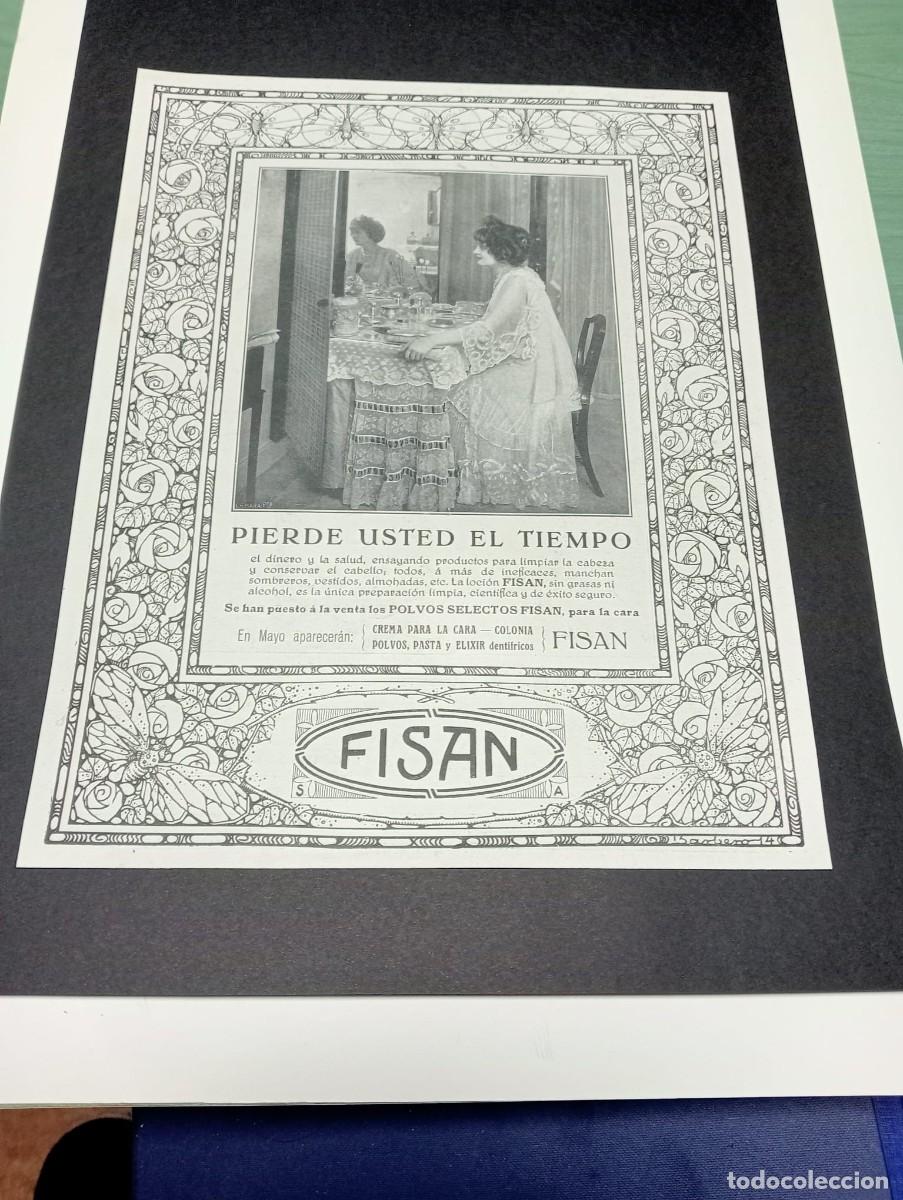 Sammeln von Plakaten: FISAN - POLVOS SELECTOS - PUBLICIDAD ORIGINAL 1918 / LA ESFERA - 23x30 cm.