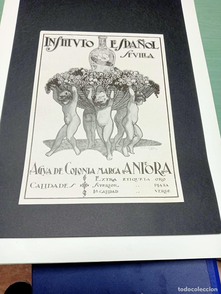 Sammeln von Plakaten: ANFORA - AGUA DE COLONIA - SEVILLA - PUBLICIDAD ORIGINAL 1922 / MUNDIAL - 20,5x28 cm.