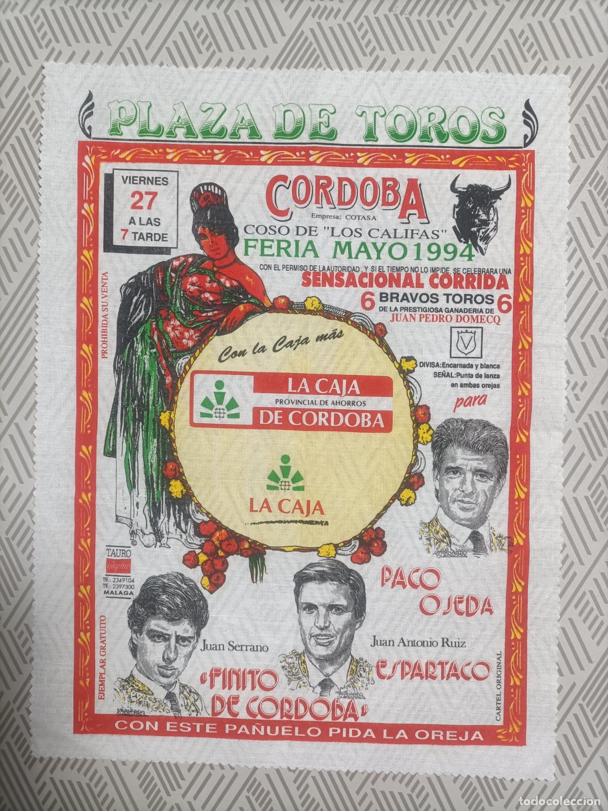 Poster collecting: Pa&ntilde;oleta cartel plaza de toros de Cordoba 1994