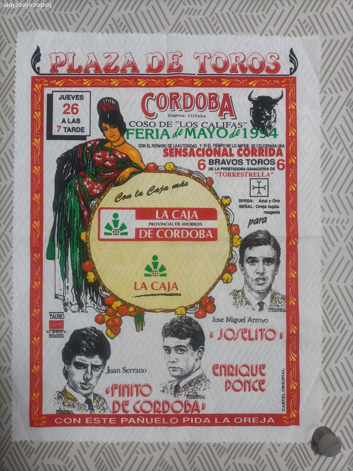 Poster collecting: Pa&ntilde;oleta cartel plaza de toros de Cordoba 1994