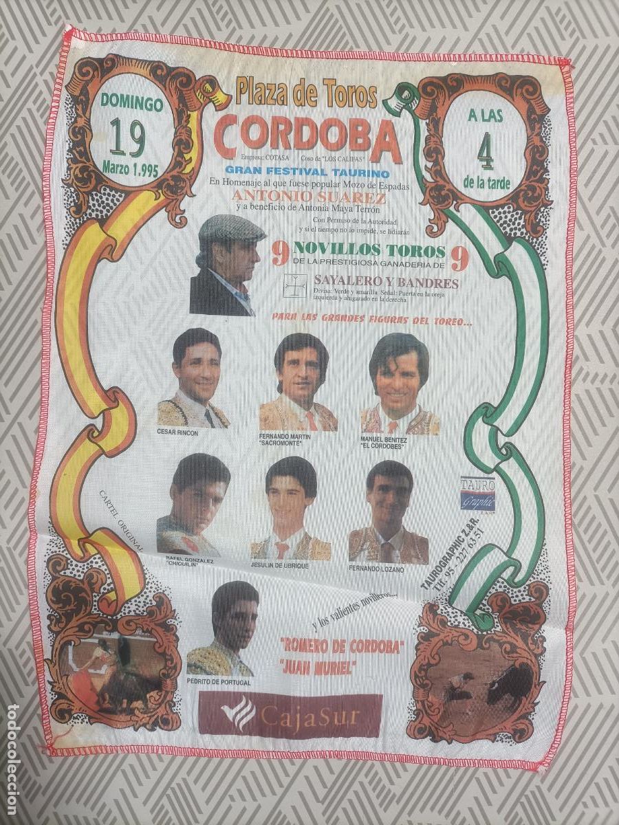Sammeln von Plakaten: Pa&ntilde;oleta cartel plaza de toros de Cordoba 1995