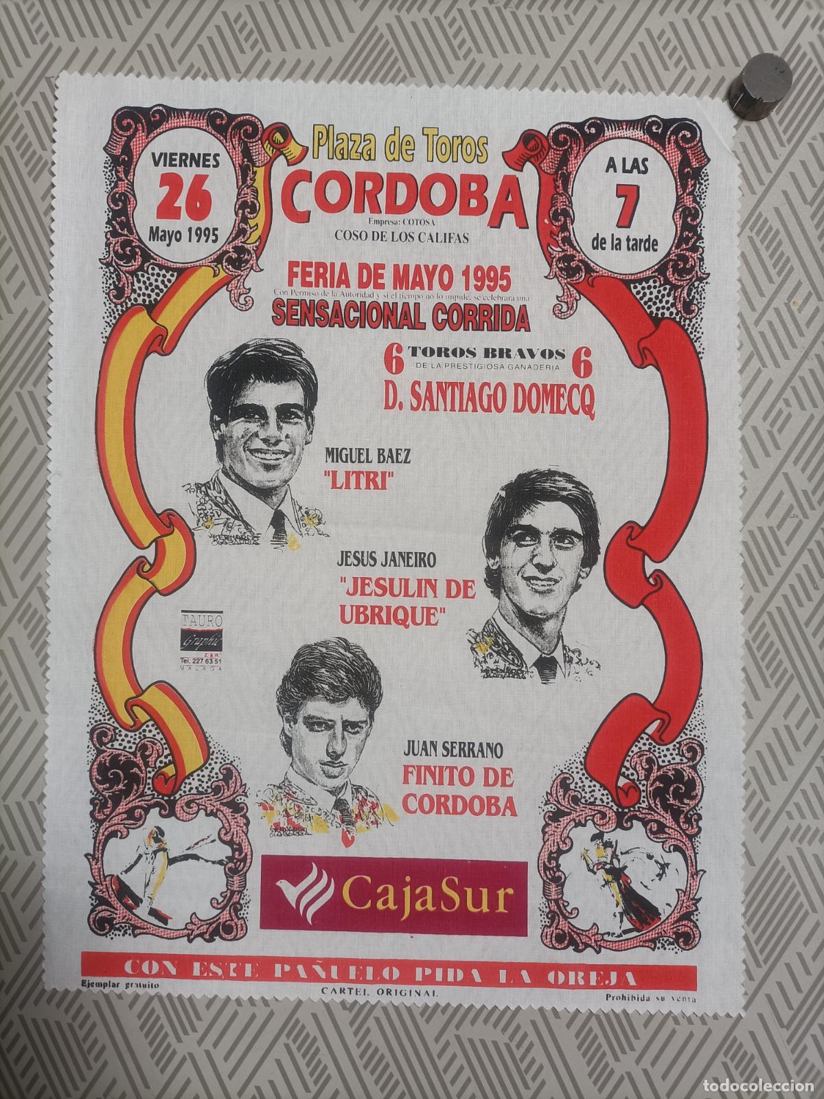 Sammeln von Plakaten: Pa&ntilde;oleta cartel plaza de toros de Cordoba 1995