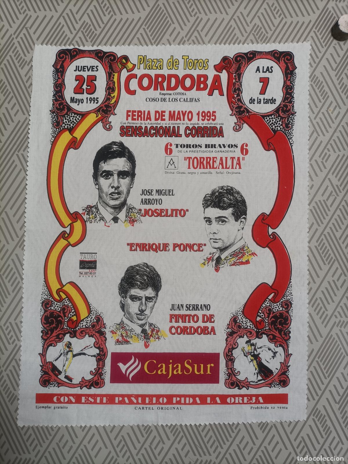 Sammeln von Plakaten: Pa&ntilde;oleta cartel plaza de toros de Cordoba 1995