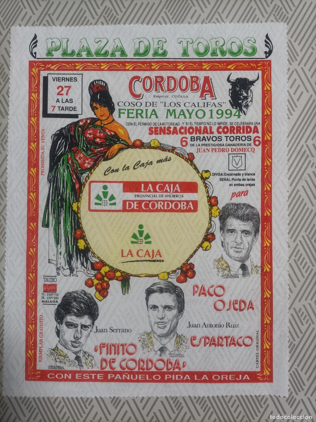 Sammeln von Plakaten: Pa&ntilde;oleta cartel plaza de toros de Cordoba 1994