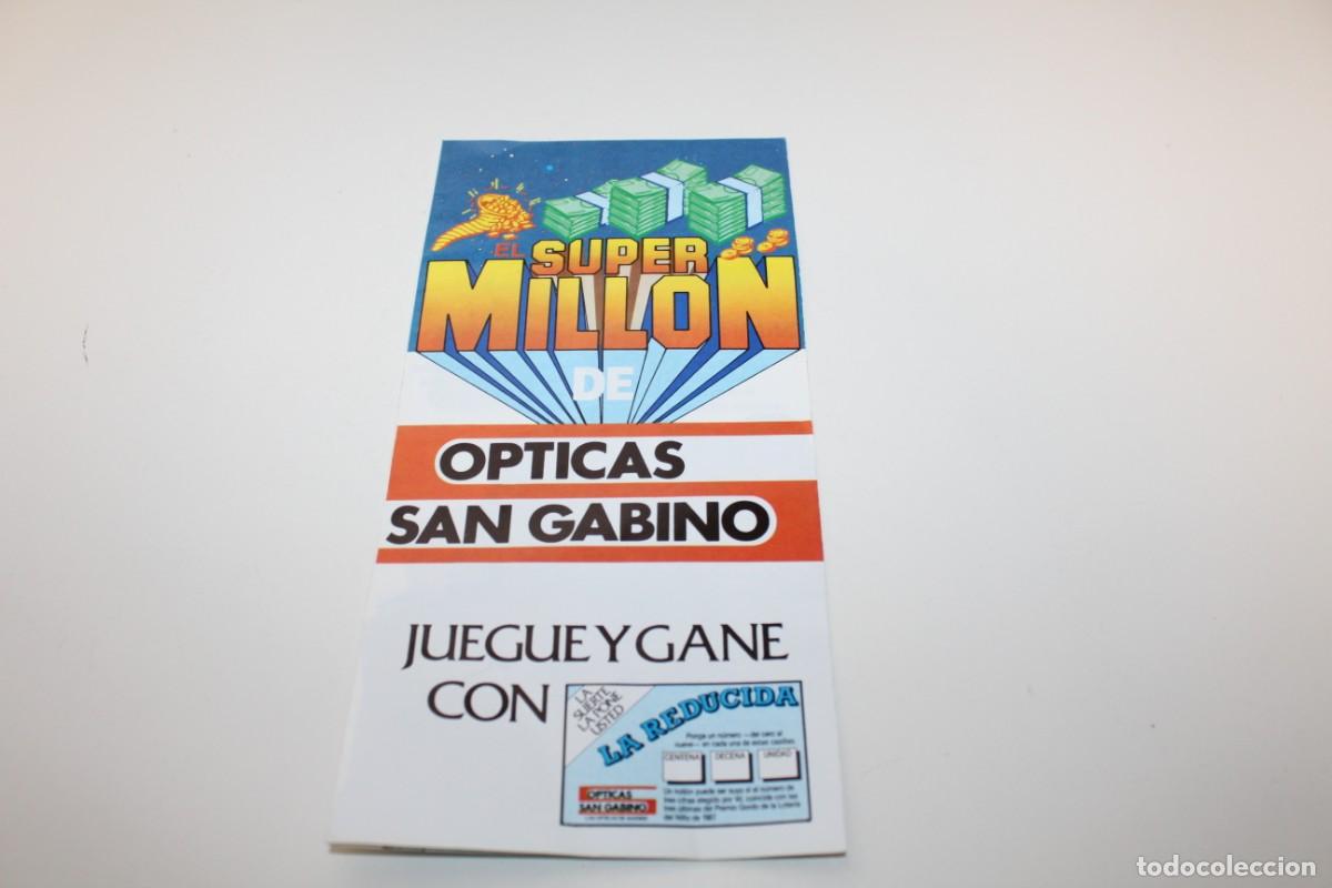 Poster collecting: FOLLETO PUBLICIDAD OPTICA SAN GABINO 1987