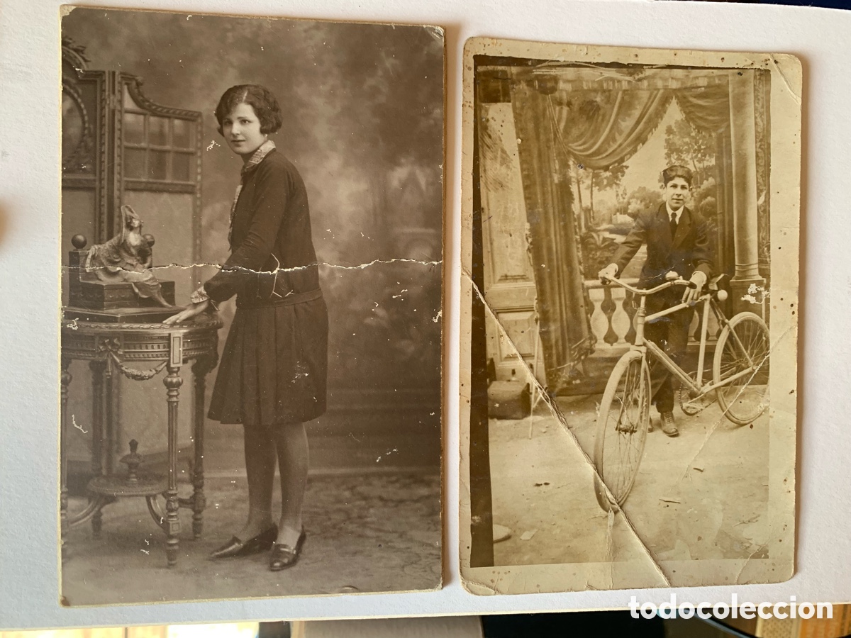 Poster collecting: LOTE DE DOS ANTIGUAS FOTOS/TARJETAS POSTALES DE ESPA&Ntilde;A. A&Ntilde;OS 30/40.