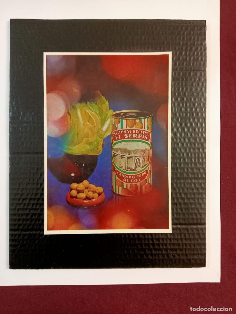 Collectionnisme d'affiches: ACEITUNAS EL SERPIS, ALCOY - PUBLICIDAD ORIGINAL 1968 / 27 x 19 Cm. FALLAS EXTRA