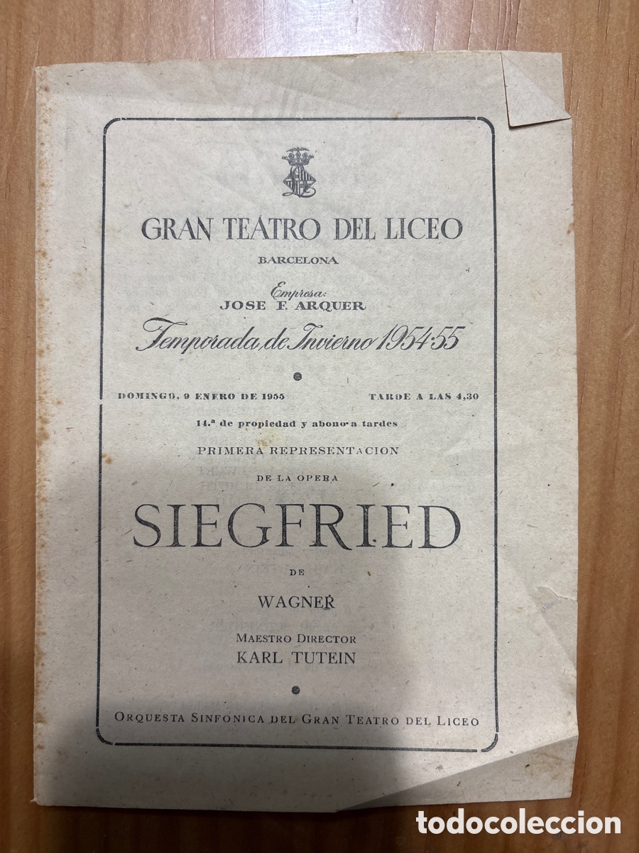 Coleccionismo de carteles: Programas de Gran teatro del Liceo - Foto 10