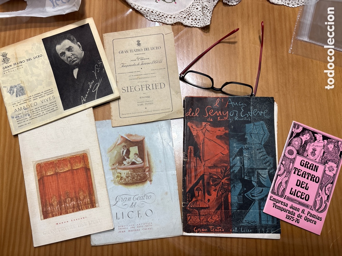 Coleccionismo de carteles: Programas de Gran teatro del Liceo - Foto 1