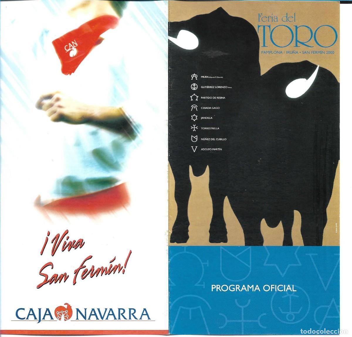 Coleccionismo de carteles: FERIA DEL TORO PAMPLONA - PROGRAMA OFICIAL - Foto 1