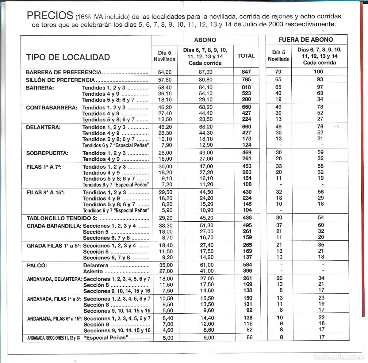 Coleccionismo de carteles: FERIA DEL TORO PAMPLONA - PROGRAMA OFICIAL - Foto 4