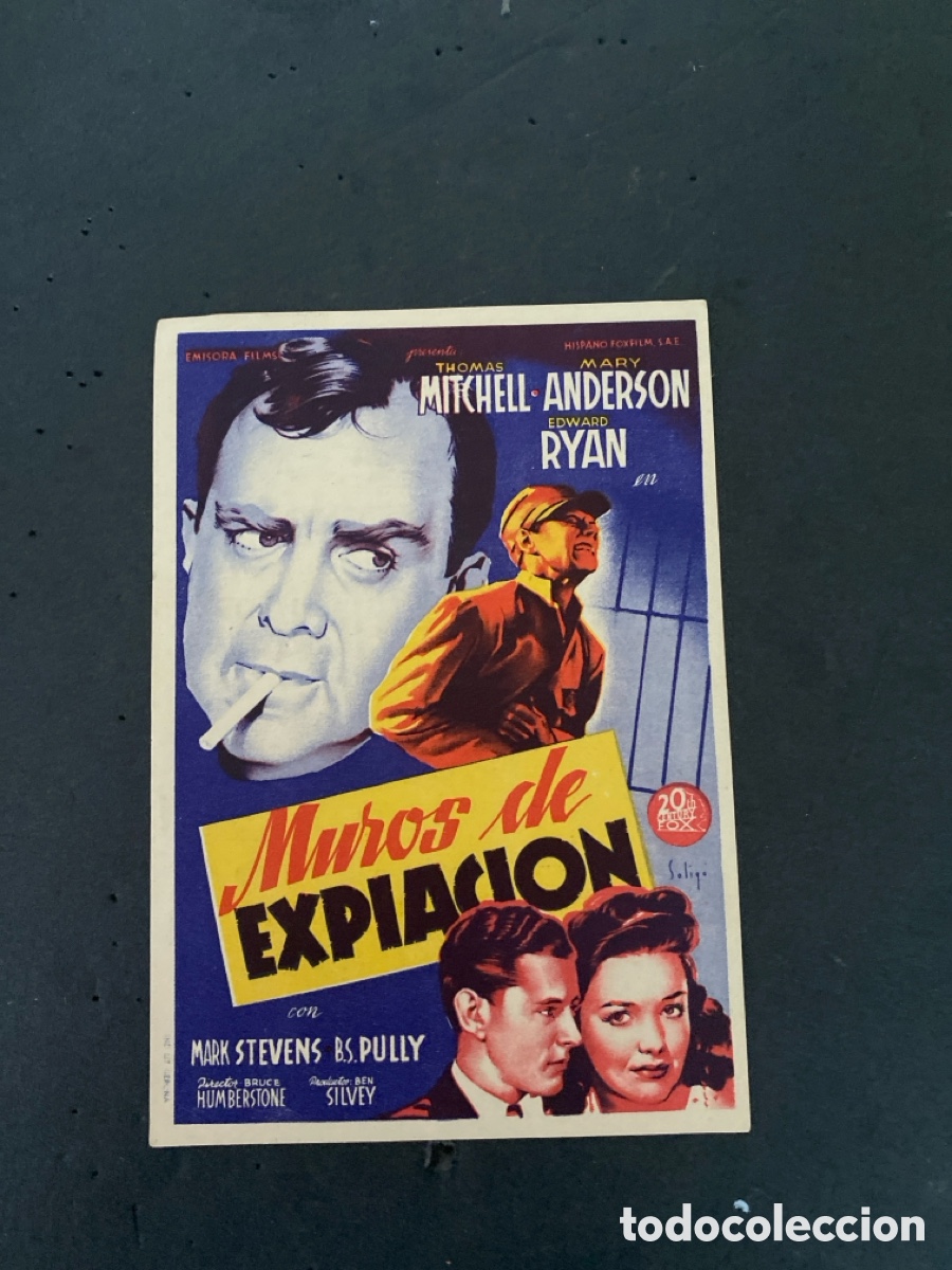 Coleccionismo de carteles: Programaci&oacute;n de Cine Muros de expiaci&oacute;n - Foto 1