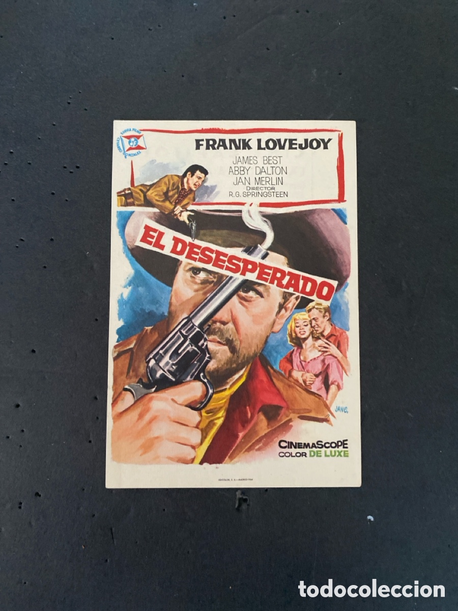 Coleccionismo de carteles: Programaci&oacute;n de Cine El Desesperado - Foto 1