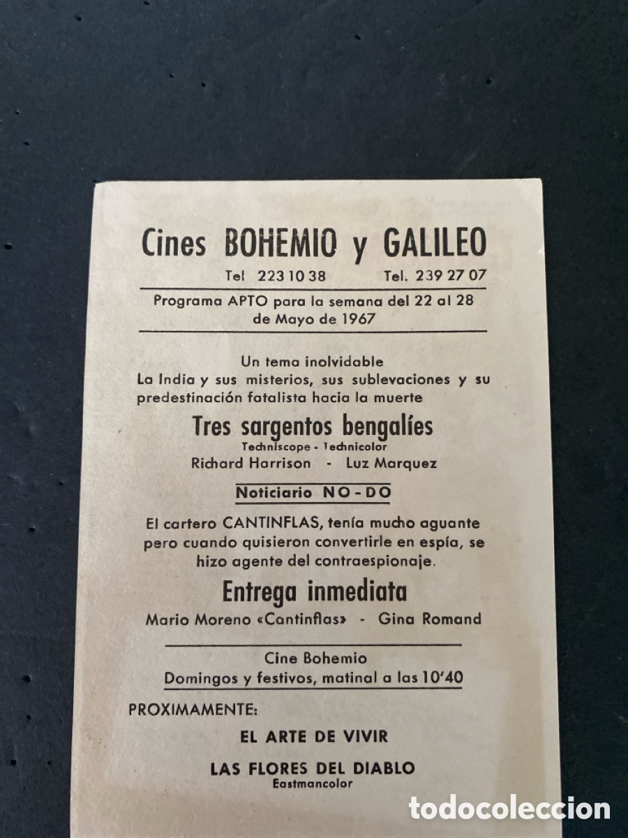 Coleccionismo de carteles: Programaci&oacute;n de Cine Entrega Inmediata - Foto 2