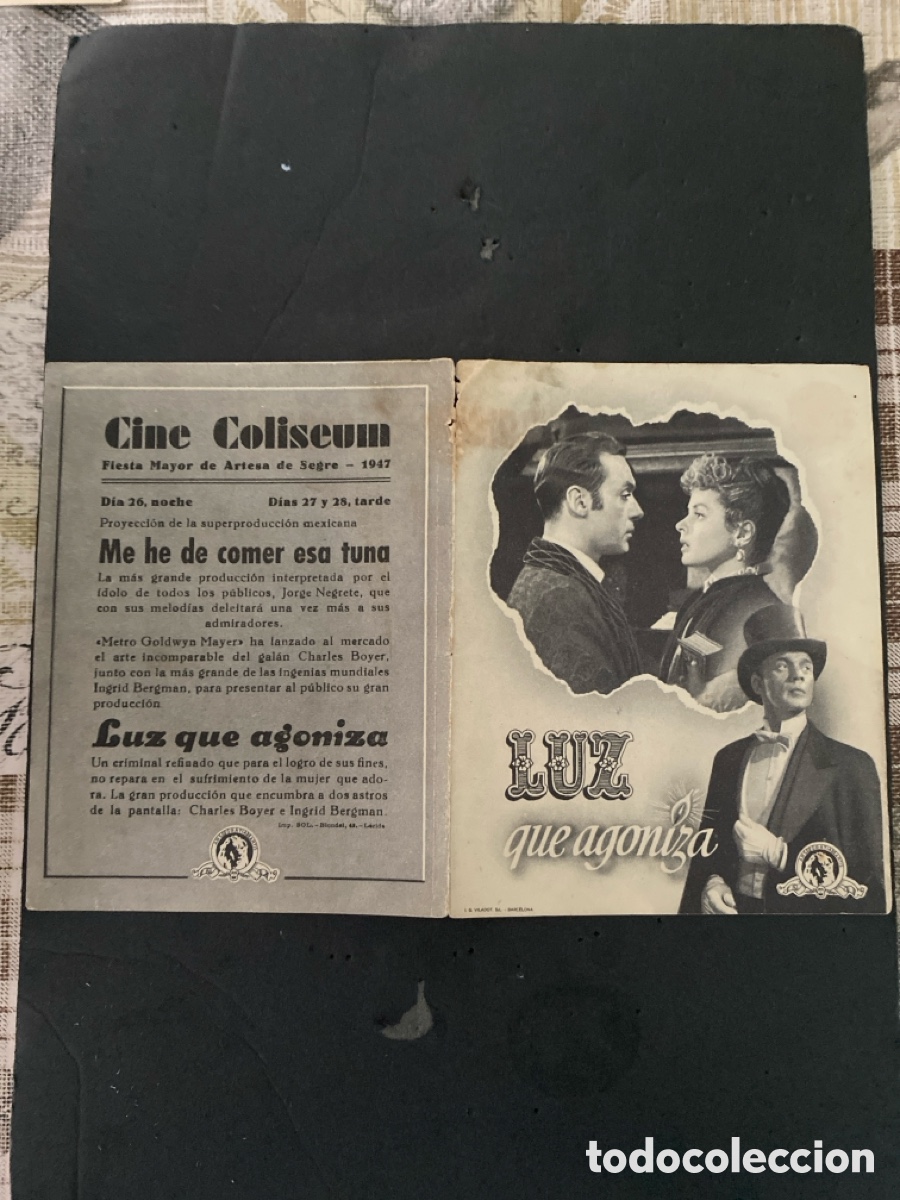 Coleccionismo de carteles: Programaci&oacute;n de Cine Luz que agoniza - Foto 1