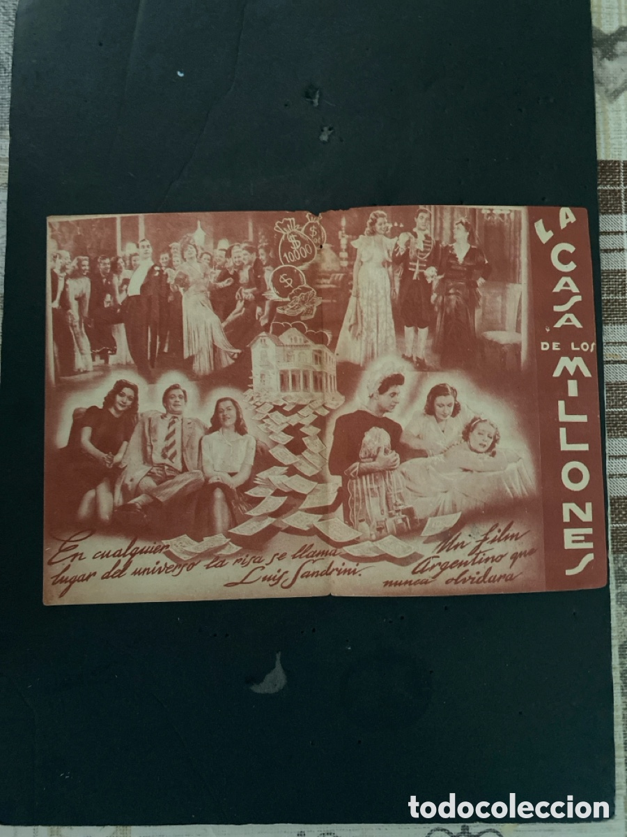 Coleccionismo de carteles: Programaci&oacute;n de Cine La casa de los millones - Foto 2