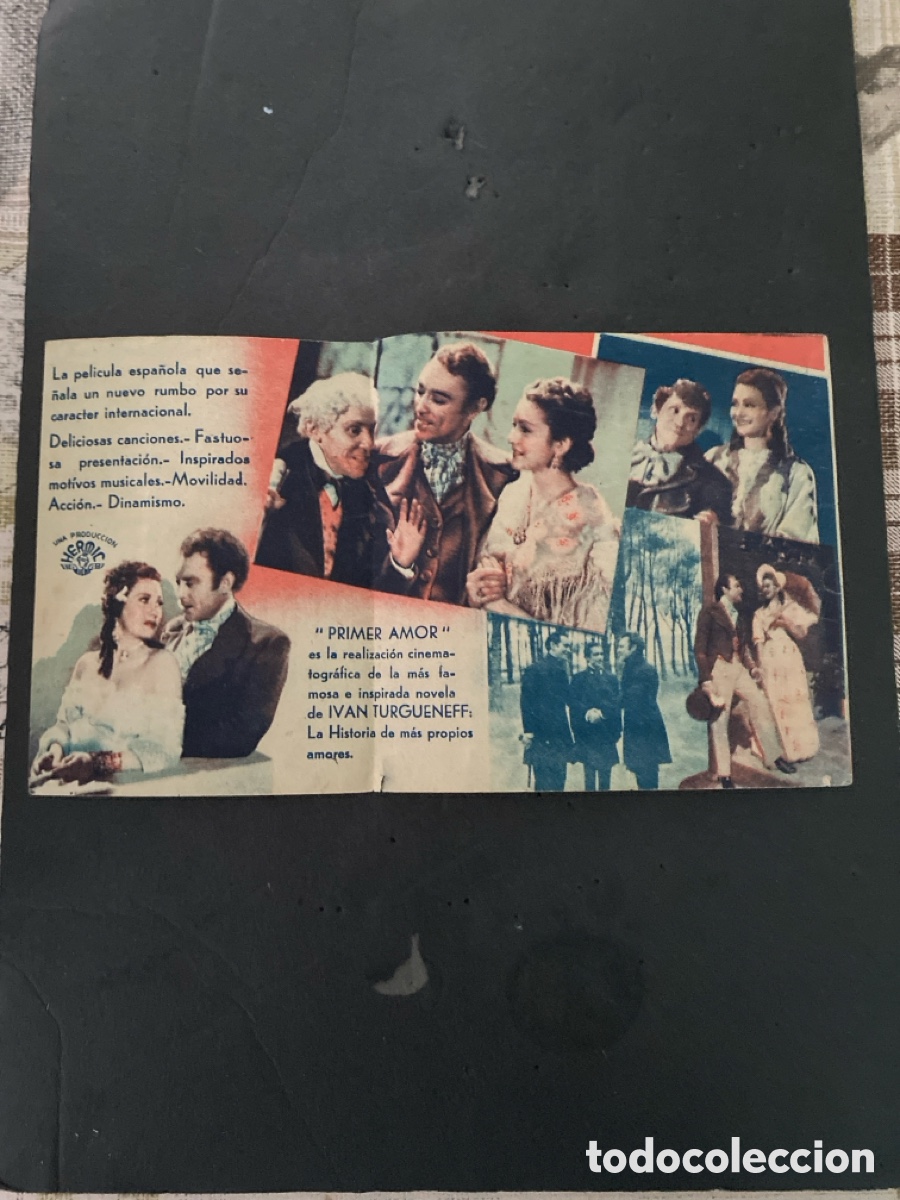 Coleccionismo de carteles: Programaci&oacute;n de Cine En primer amor - Foto 2