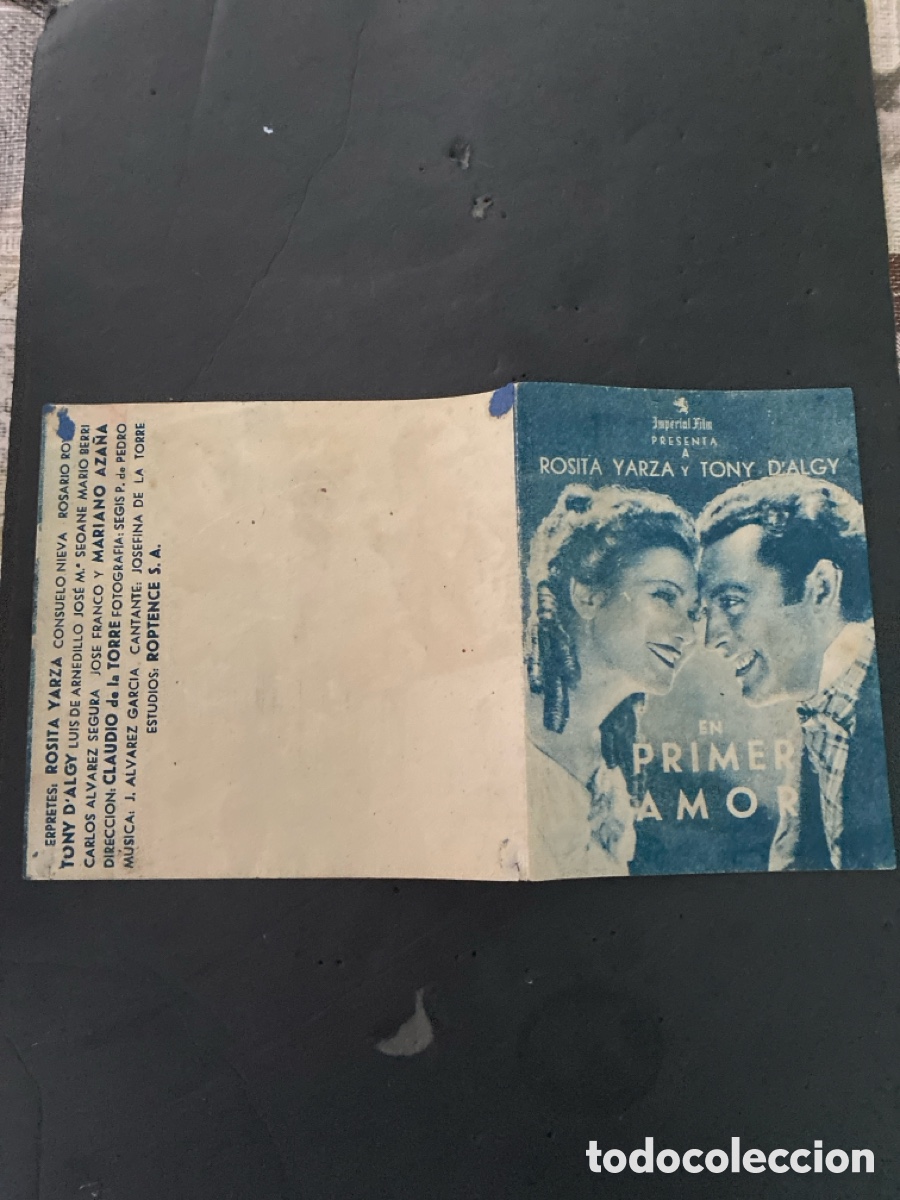 Coleccionismo de carteles: Programaci&oacute;n de Cine En primer amor - Foto 1
