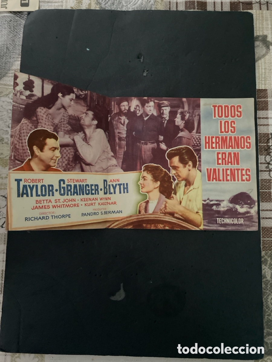 Coleccionismo de carteles: Programaci&oacute;n de Cine Todos los hermanos eran valientes - Foto 2