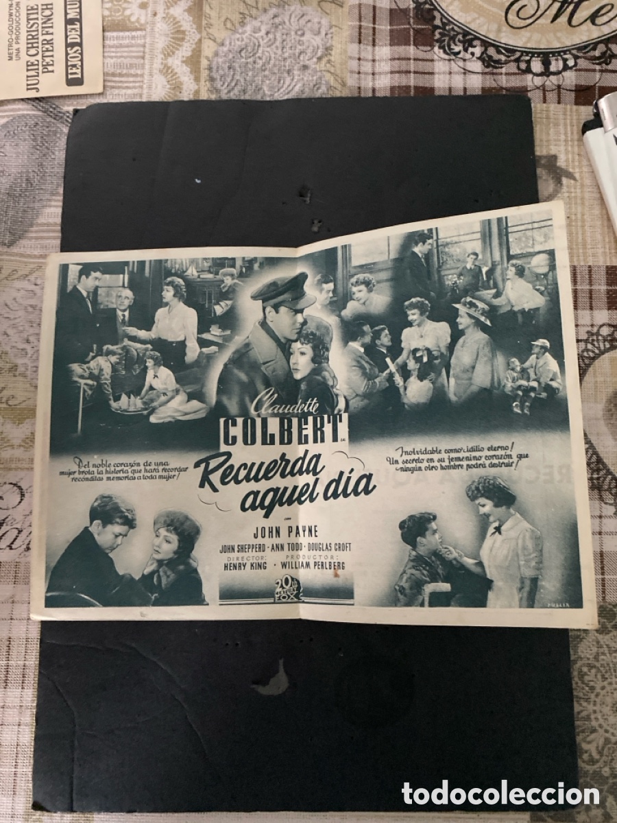 Coleccionismo de carteles: Programa de Cine Recuerda aquel d&iacute;a - Foto 2