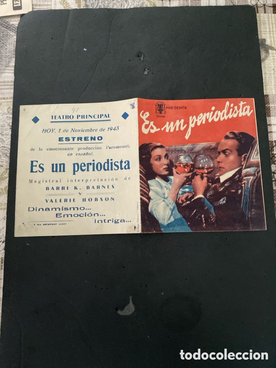Coleccionismo de carteles: Programaci&oacute;n de Cine Es un periodista - Foto 1